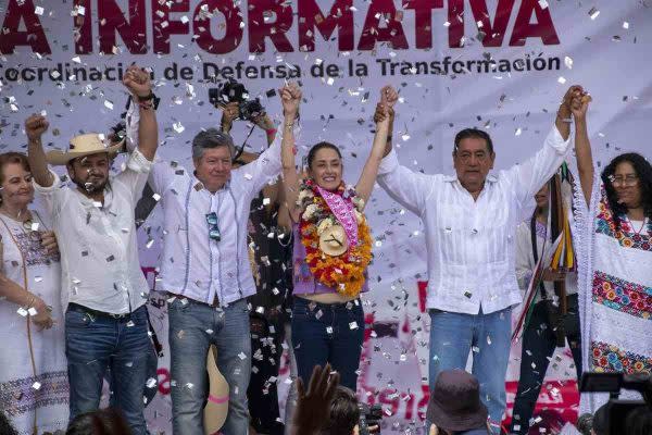 Grupos políticos en Guerrero han apoyado con propaganda y pintas en espacios públicos a favor de Claudia Sheinbaum