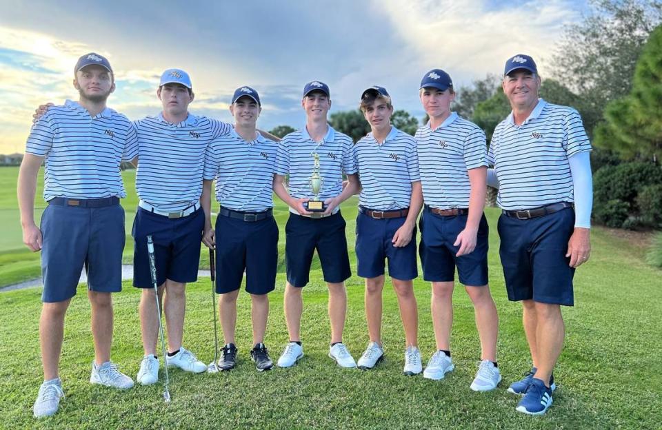 School record setting North Broward Prep boys’ golf team.