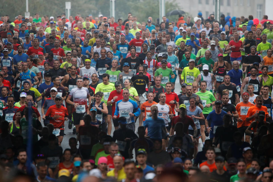 Athletics – Berlin Marathon – Berlin, Germany – September 24, 2017 General view during the race REUTERS/Wolfgang Rattay