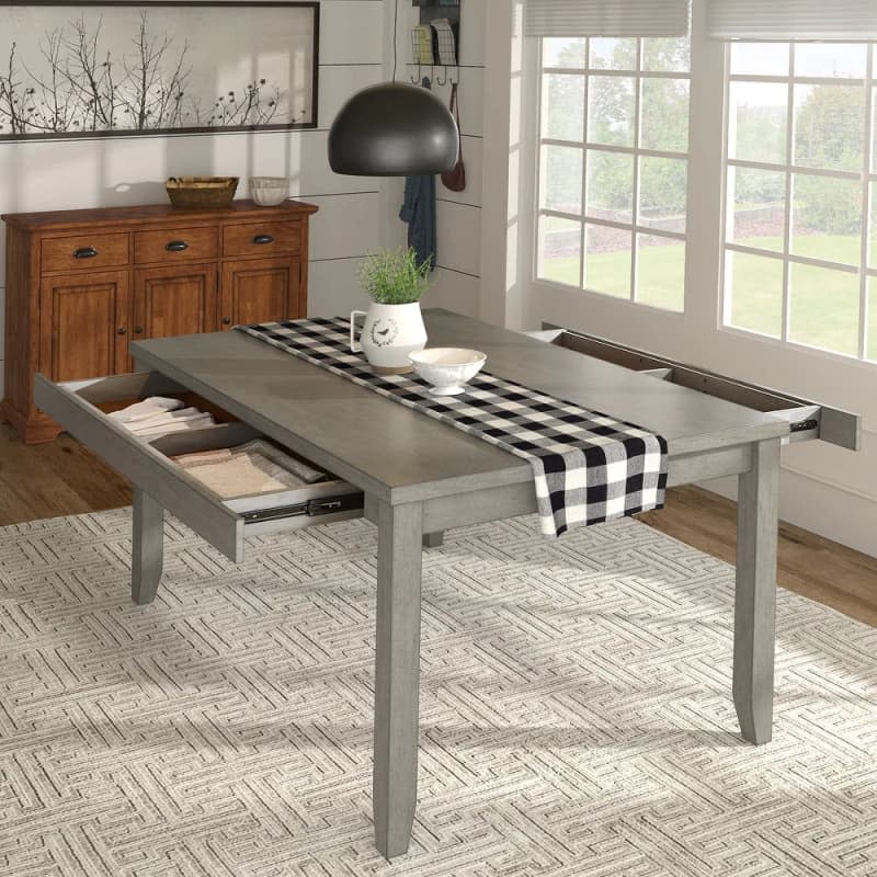 Elena Wood Rectangular Dining Table