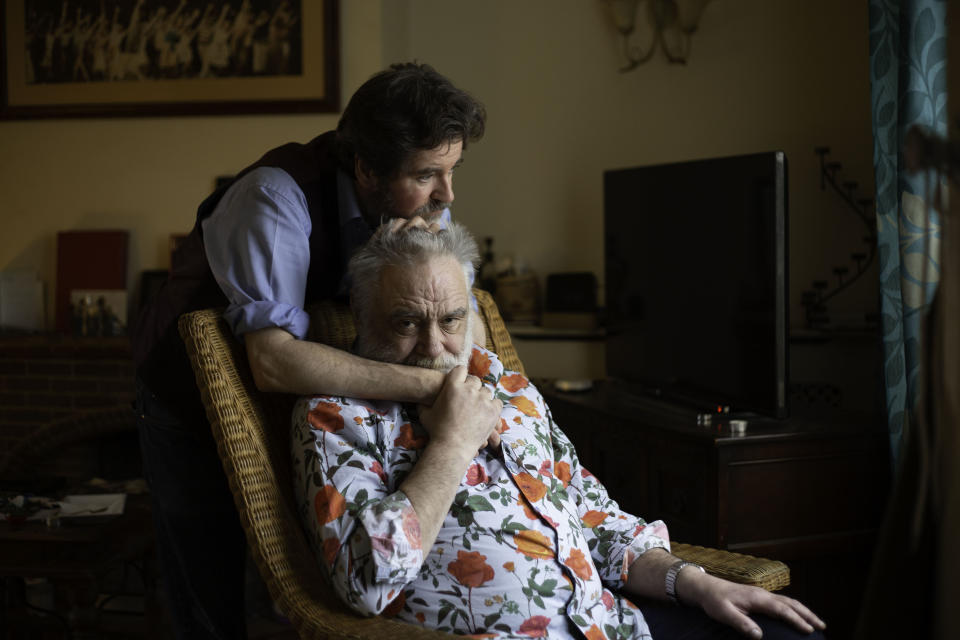 Tony Slattery with partner Mark Hutchinson. (BBC/Sundog Pictures/ Noelle Vaughn)