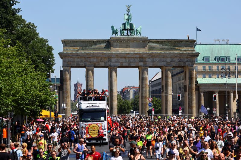 Techno parade in Berlin