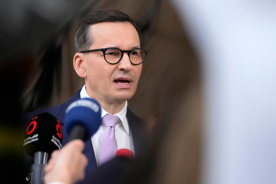 Poland's Prime Minister Mateusz Morawiecki (Copyright 2023 The Associated Press. All rights reserved.)