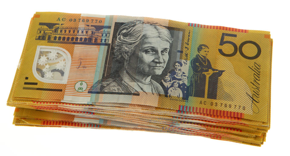 Legitimate $50 notes. Source: Getty Images (File pic)