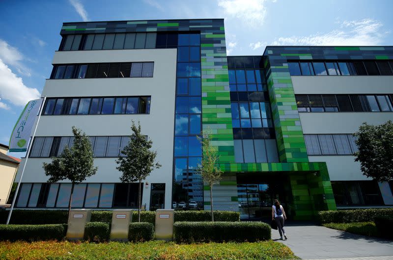 FILE PHOTO: The headquarters of biopharmaceutical company BioNTech are seen in Mainz