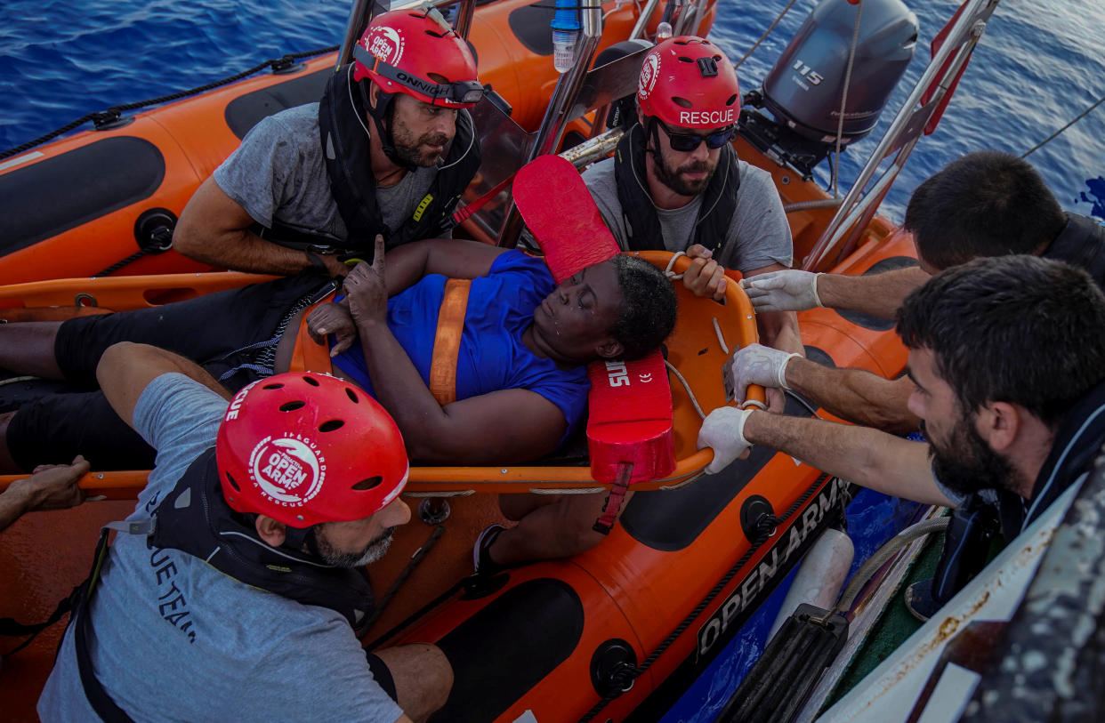 Grizzlies center Marc Gasol, right, took part in an open-sea rescue of a migrant woman fleeing Africa with a Spanish activist group critical of European immigration policies. (Reuters)