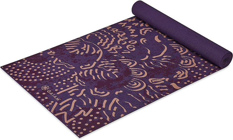 Gaiam Esterilla de yoga impresa, antideslizante para todo tipo de yoga, pilates y ejercicios de piso/Amazon.com.mx