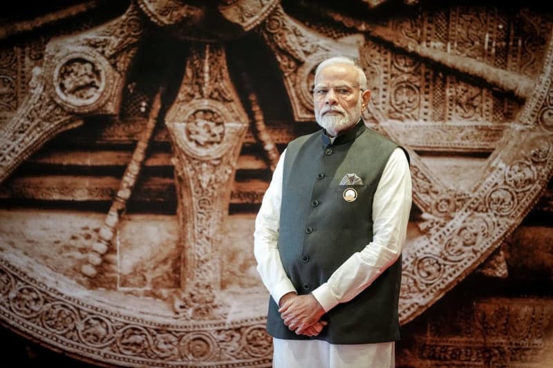Indian Prime Minister Narendra Modi is pictured at the G20 Summit. Kay Nietfeld/dpa