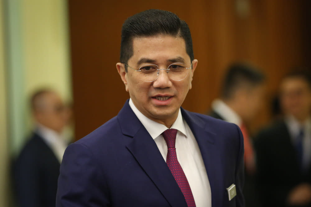 International Trade and Industry Minister Datuk Seri Mohamed Azmin Ali is pictured at the Prime Minister Office’s in Putrajaya March 11, 2020. — Picture by Yusof Mat Isa