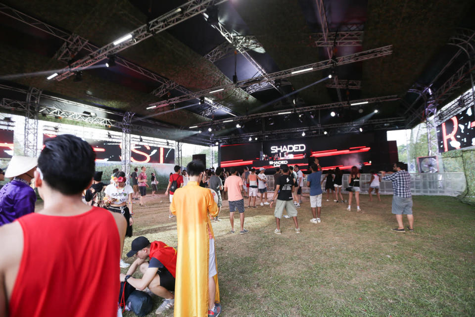 There were three stages set up on the festival ground. This one’s called the Resistance stage. (Photo: Yahoo Singapore)