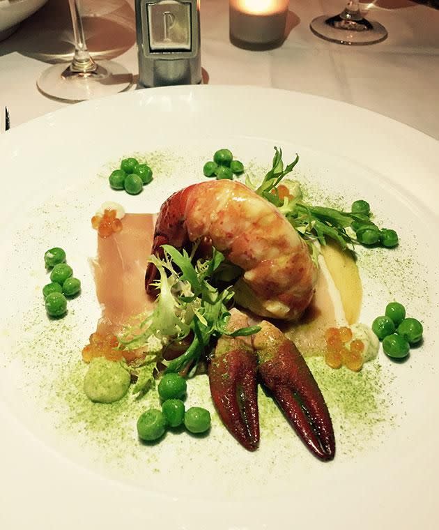 Make the most of the seafood-heavy menu with this delicious marron tail. Photo: Be