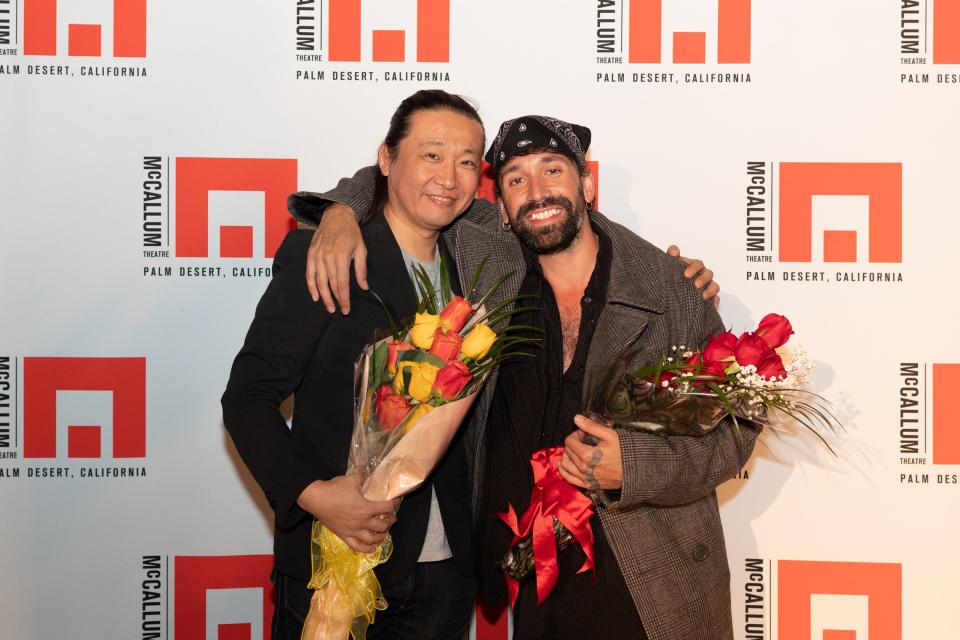 Saturday second prize winner Ye Li and grand prize winner Omar Román De Jesús pose at the Palm Desert Choreography Festival on Nov. 12, 2022.