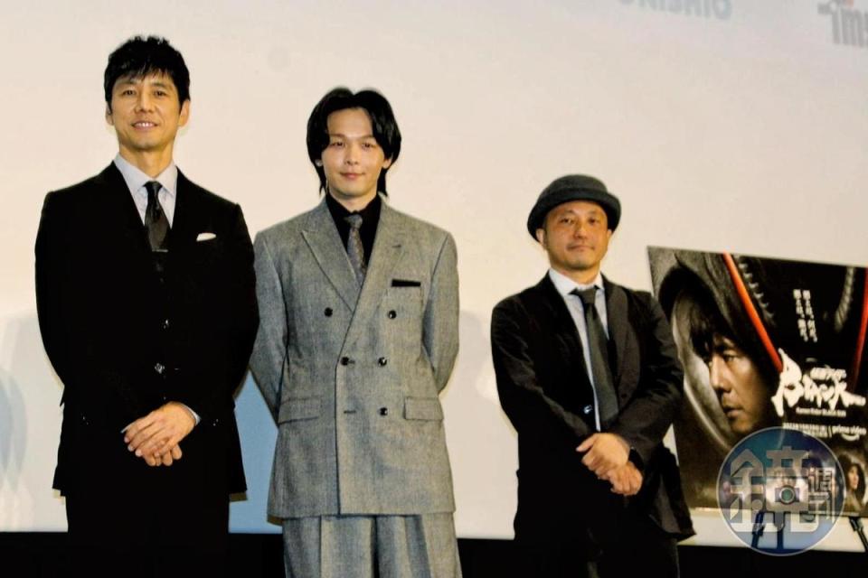 白石和彌導演（右）今和西島秀俊、中村倫也回顧《假面騎士BLACK》拍攝狀況。