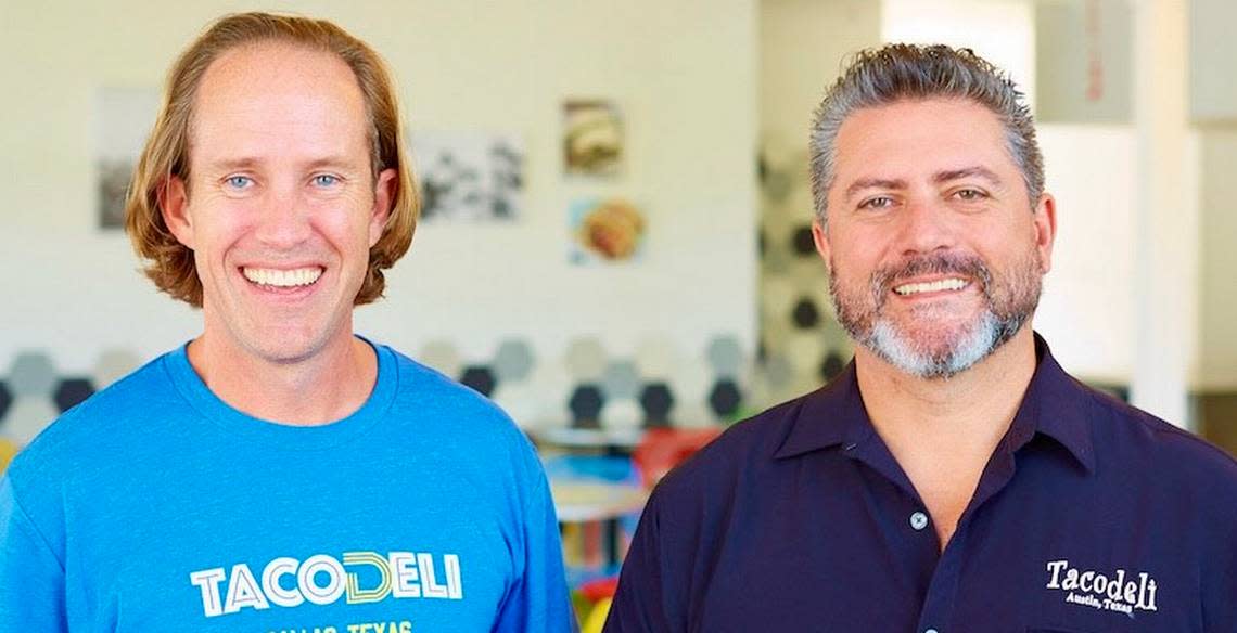 Eric Wilkerson and chef/founder Roberto Espinosa are partners in Tacodeli, popular in Austin since 1999.