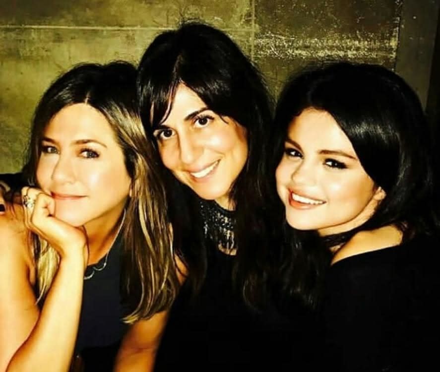 Aleen Keshishian, with Jennifer Aniston and Selena Gomez.