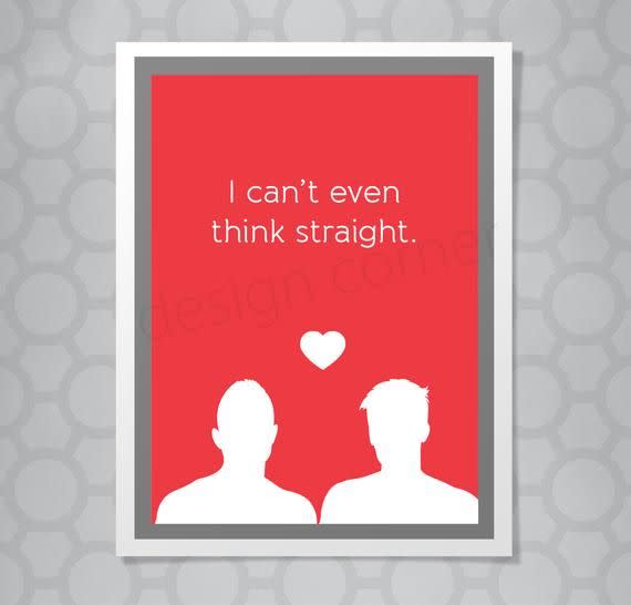 Gay Silhouette Card