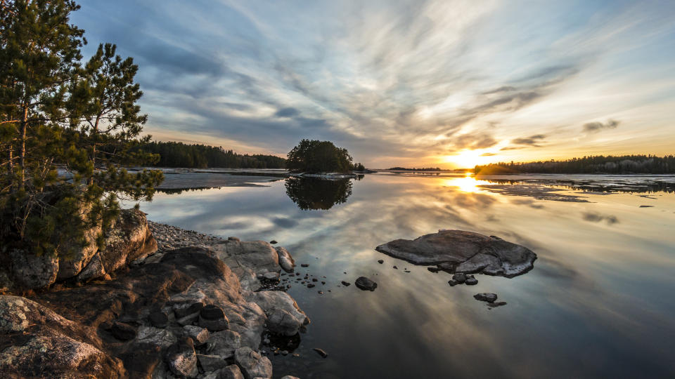 Sunset at Voyageurs National Park