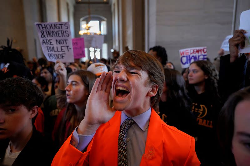 Protests after deadly shooting at the Covenant School in Nashville