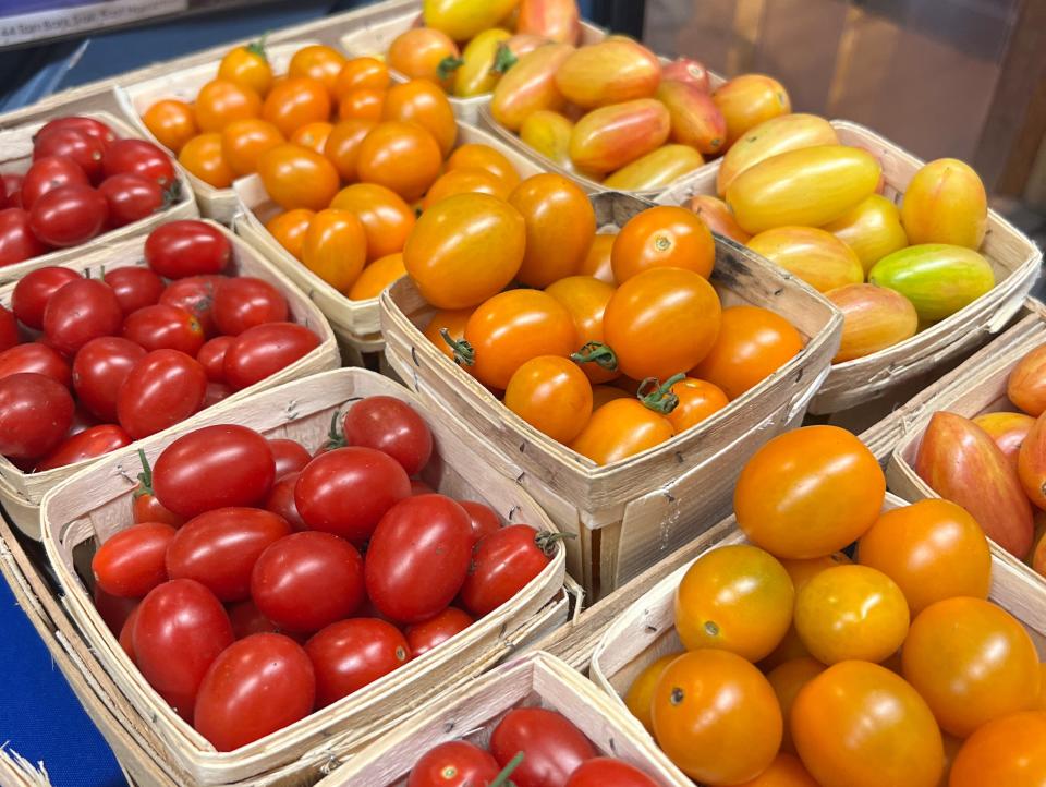 cherry tomatoes at round swamp farm