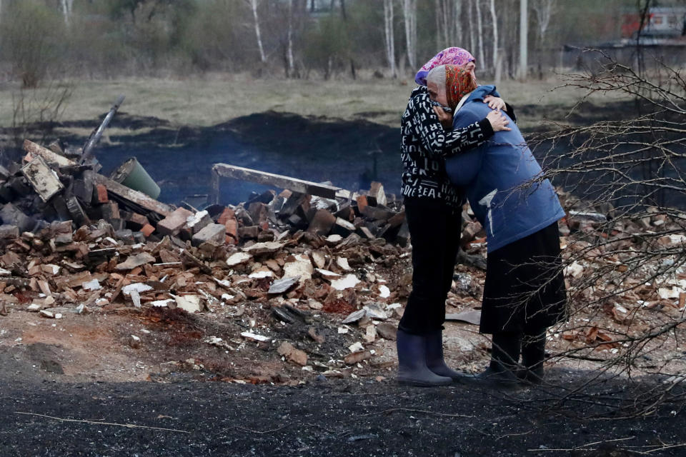 Spring grass and forest fires in Russia's Novosibirsk Region (Kirill Kukhmar / TASS via Getty Images)