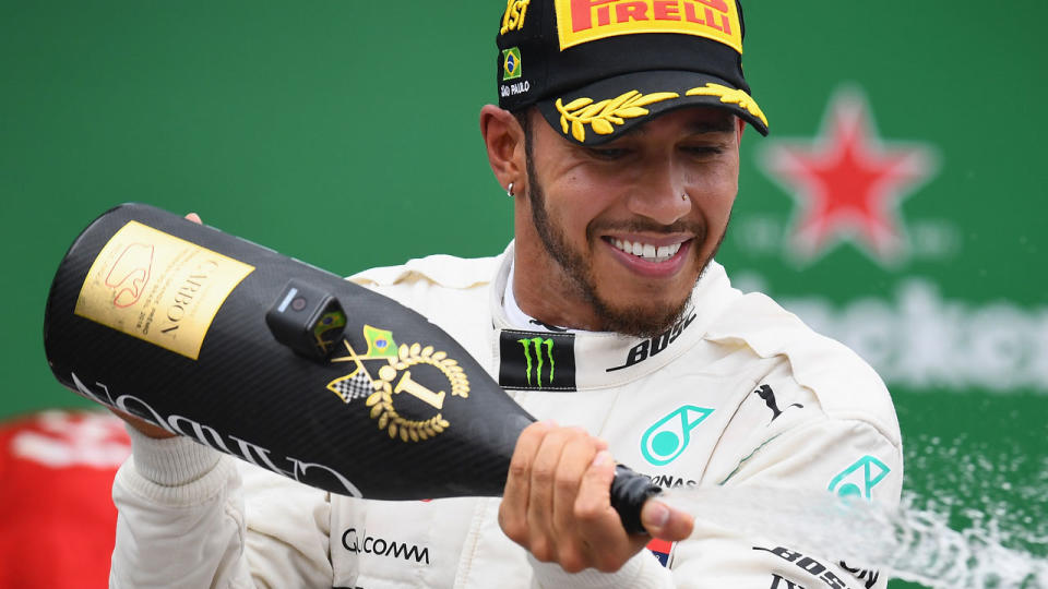 Could Lewis Hamilton pick up even more points in 2019 under the new points system? Pic: Getty