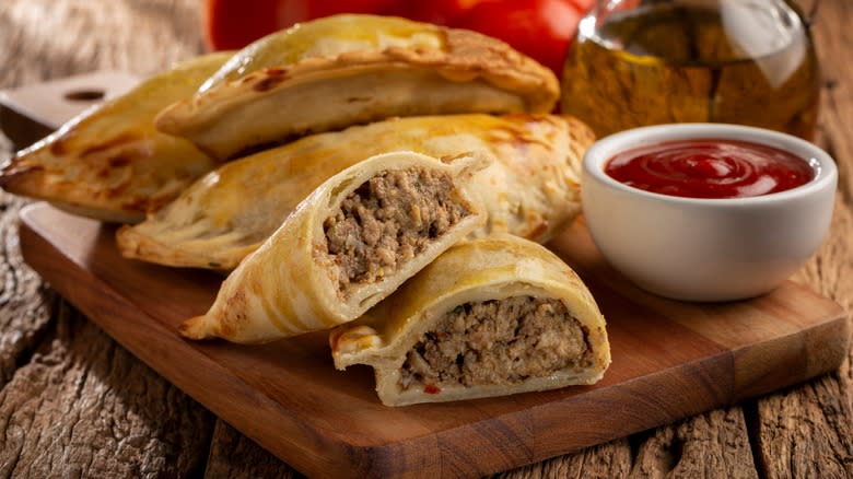 Empanadas on table