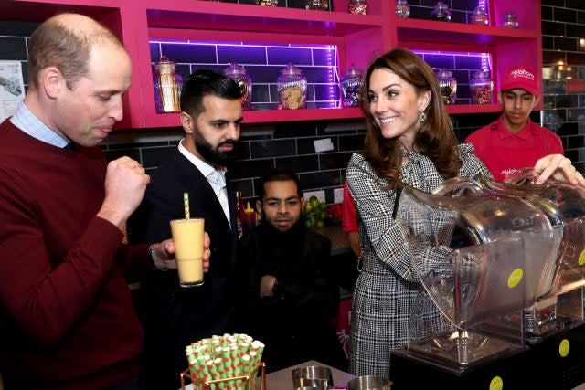 The Duke and Duchess of Cambridge visited Bradford, England, on Wednesday.