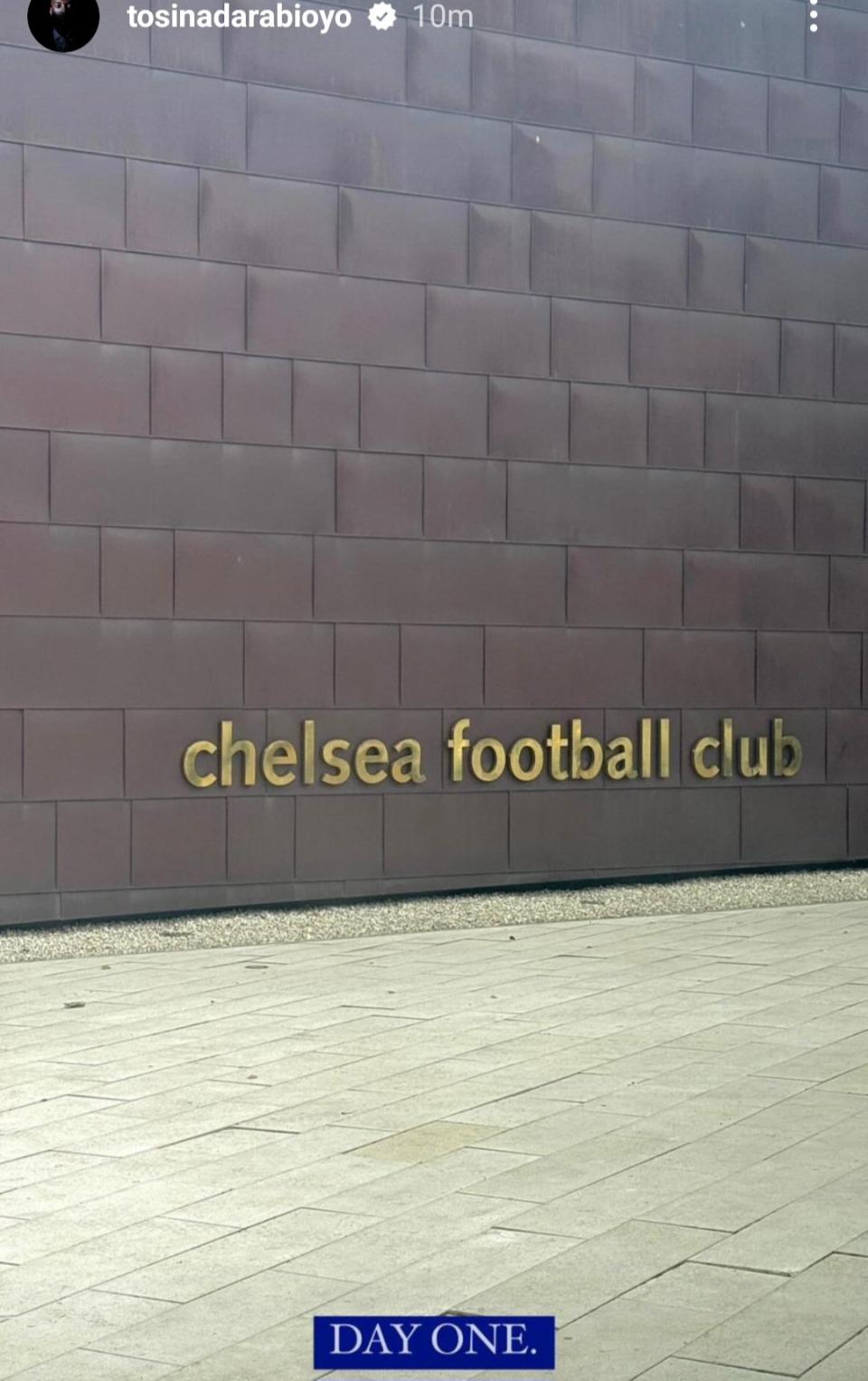 (Images): ‘Day one’ – New Chelsea signing posts from Cobham as he starts training