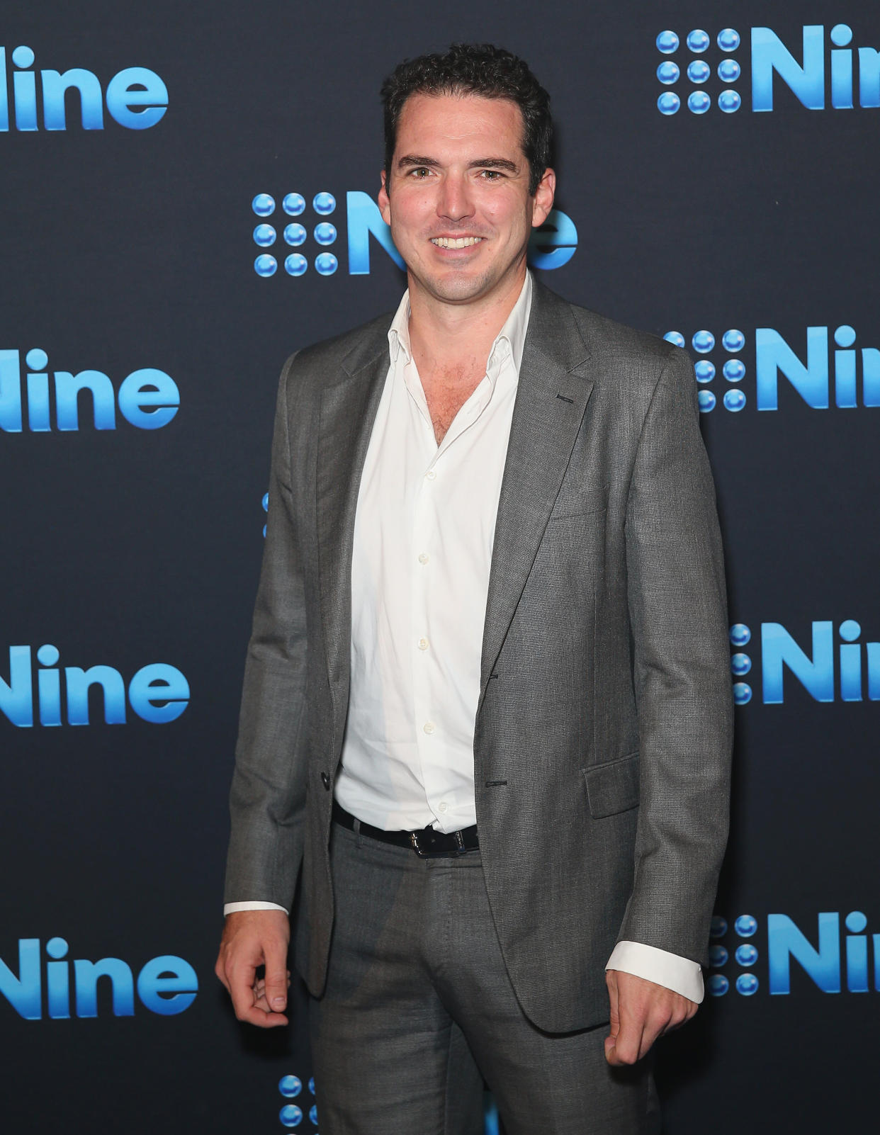 Peter Stefanovic poses during the Channel Nine Upfronts 2018 event 