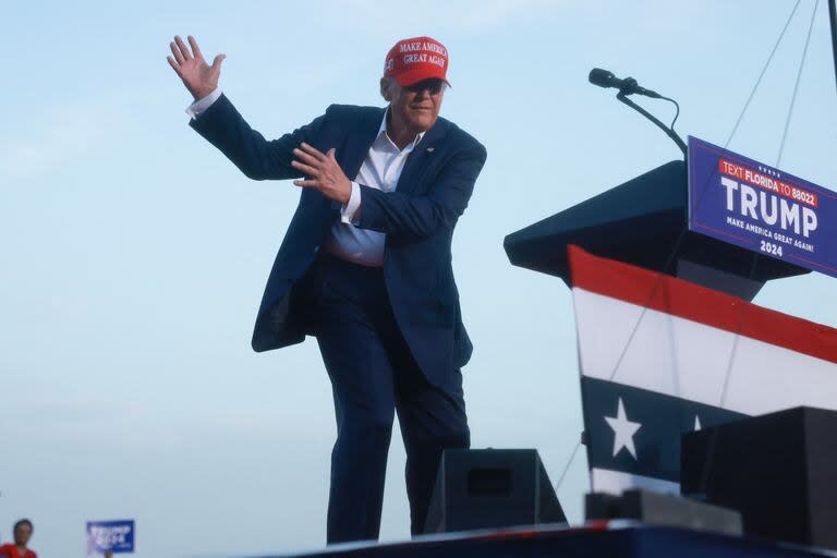 Trump, durante un acto en Florida