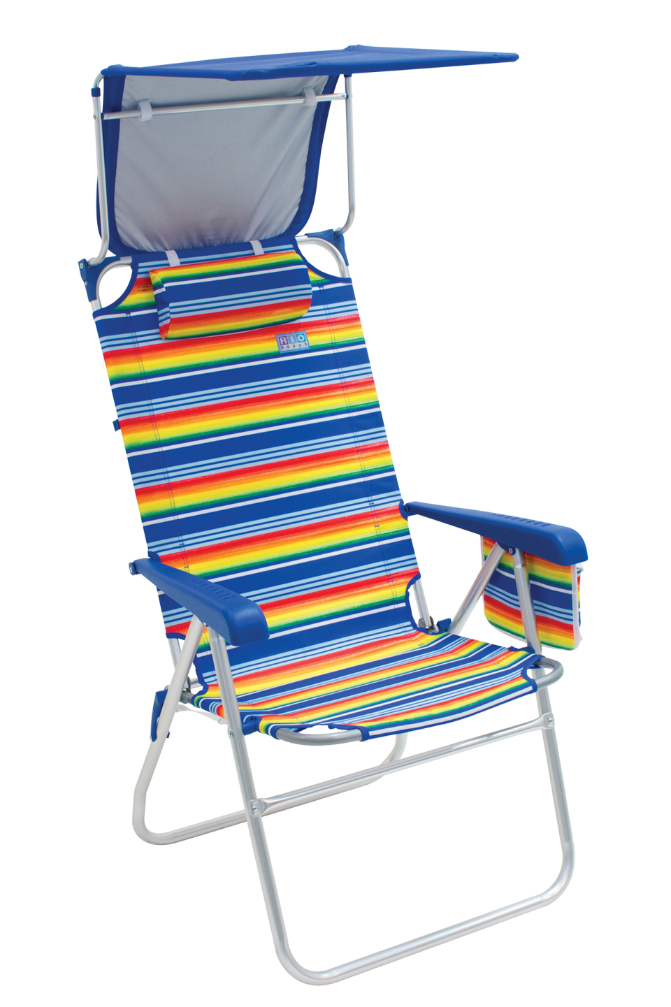 Rio Beach Hi-Boy 17" Extended Seat Height Folding Beach Chair with Sun Shade Canopy Cover (Amazon / Amazon)