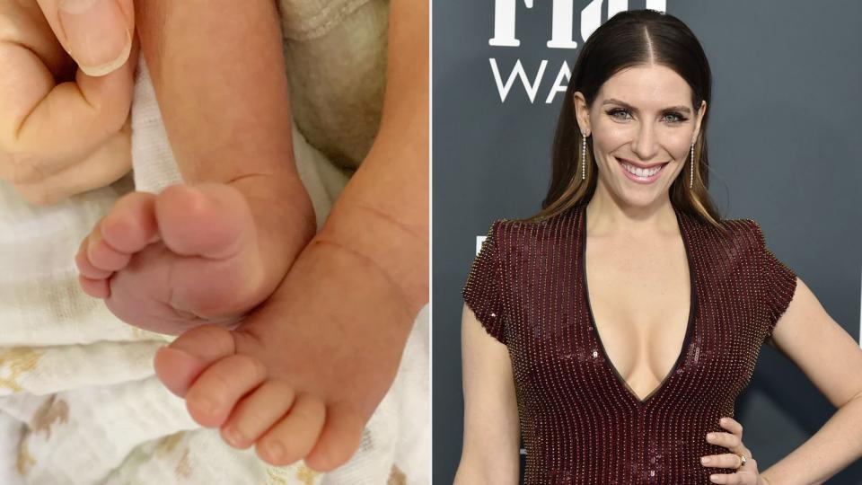 sarah levy welcomes first baby. https://www.instagram.com/p/Cfo68-jJwM1/. ; SANTA MONICA, CA - JANUARY 12: Sarah Levy during the arrivals for the 25th Annual Critics' Choice Awards at Barker Hangar on January 12, 2020 in Santa Monica, CA. (Photo by David Crotty/Patrick McMullan via Getty Images)