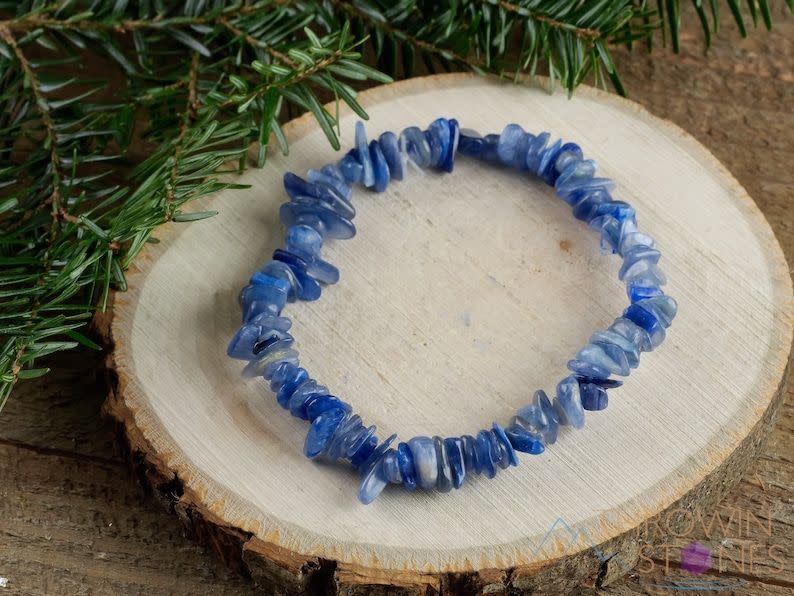 18) Blue Kyanite Crystal Bracelet