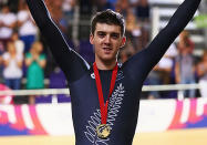 Another track cyclist to win his debut medal at his first Games, Scully won silver in the men's points race at the World Championships in Colombia earlier this year, and he went one better in Glasgow.