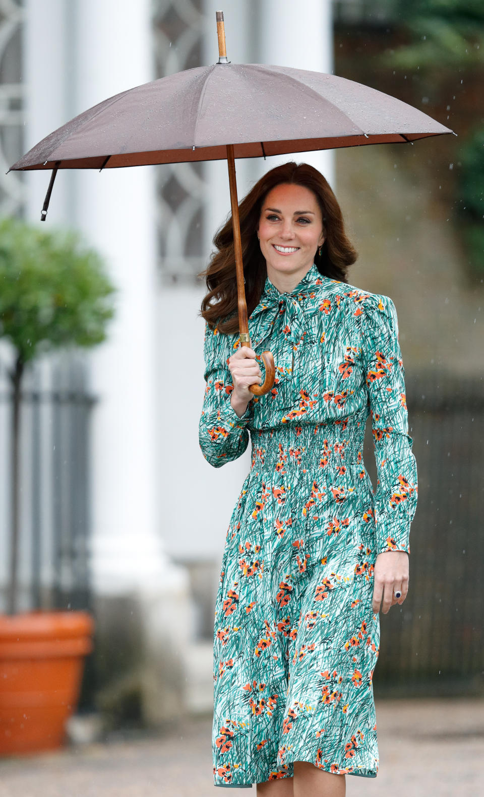 <p>Kate Middleton lució majestuosa y derrochó clase y estilo en Londres con este vestido de flores/Getty Images </p>