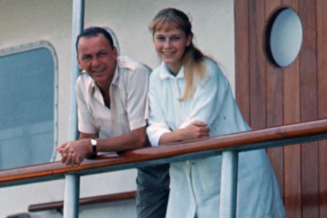 <p>Bill Eppridge/The LIFE Picture Collection/Shutterstock</p> Frank Sinatra and Mia Farrow in August 1965