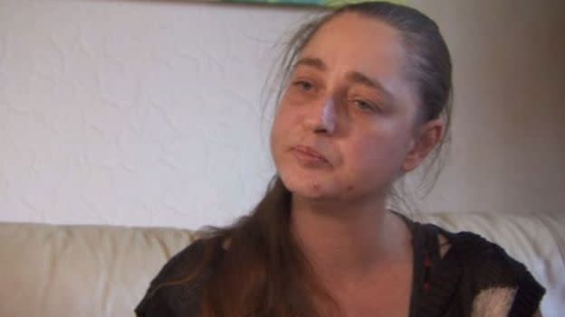 Leonora Royce, of Stockport, was robbed as she suffered an epileptic fit in Manchester at around 1am on Thursday. (BBC)