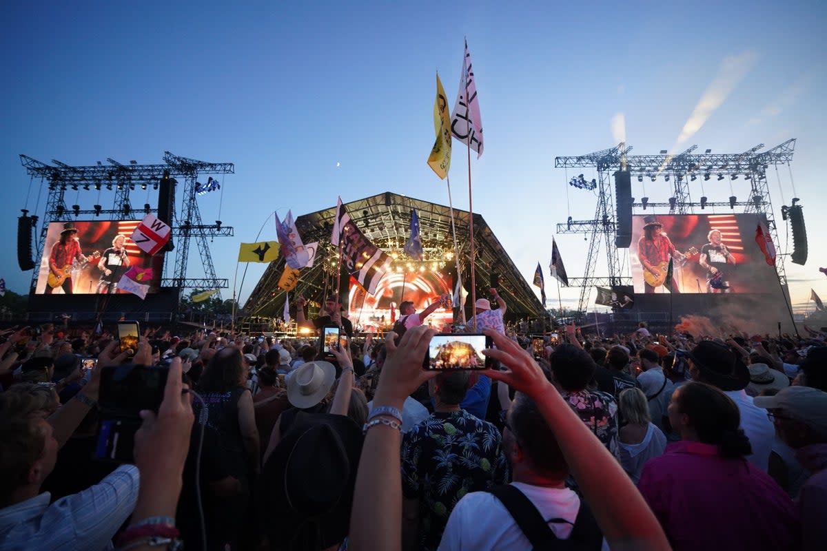 The Pyramid stage   (Yui Mok / PA)