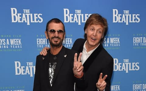 Ringo Starr and Paul McCartney  - Credit: Getty