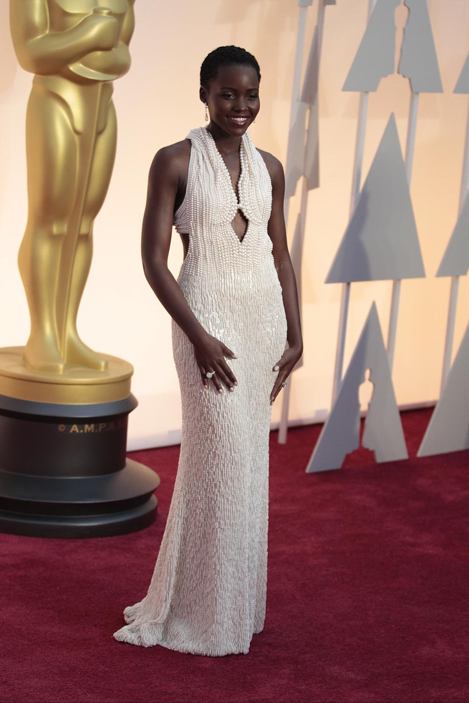 9. Lupita Nyong’o’s Calvin Klein dress