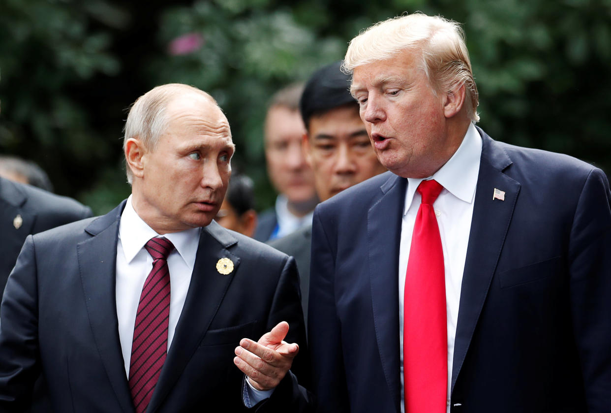 U.S. President Donald Trump and Russia's President Vladimir Putin are scheduled to meet on Monday in Helsinki. (Photo: Jorge Silva/Reuters)