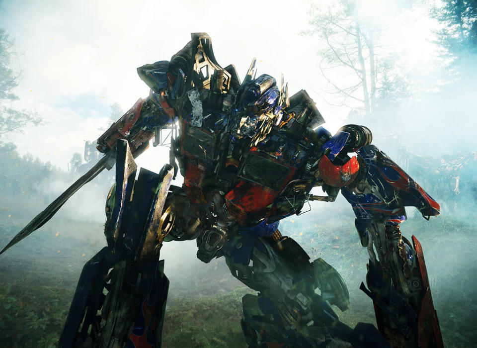 <b>Optimus Prime </b><br>"<a href="http://movies.yahoo.com/movie/transformers/" data-ylk="slk:Transformers;elm:context_link;itc:0;sec:content-canvas" class="link ">Transformers</a>" 2007