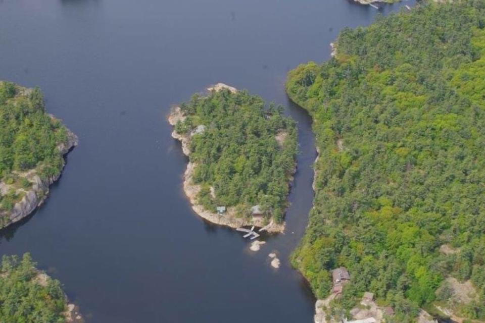 <p>This <a rel="nofollow noopener" href="https://www.airbnb.com/rooms/6993749" target="_blank" data-ylk="slk:private island is in Georgian Bay, Ont.;elm:context_link;itc:0;sec:content-canvas" class="link ">private island is in Georgian Bay, Ont.</a>, a 15-minute boat ride from Pointe au Baril station. </p>