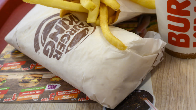 Burger King chicken wrap