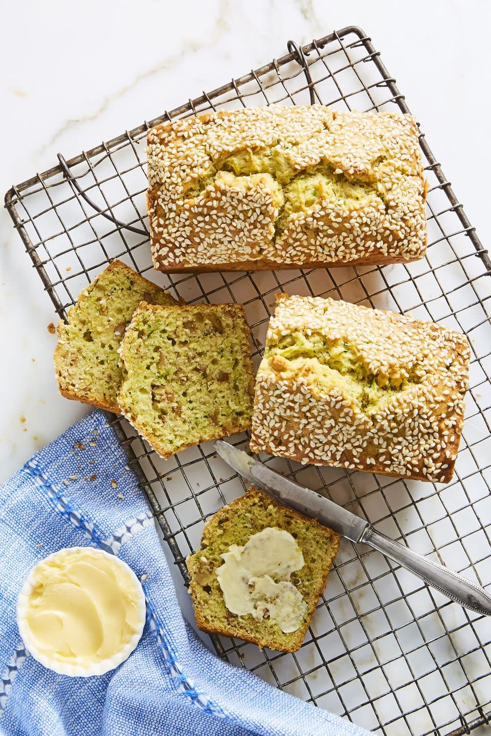 Mini Sesame Zucchini Loaves