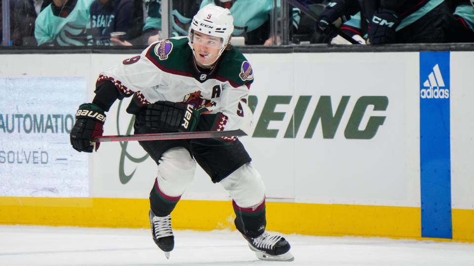 Clayton Keller is coming off the best season of his career. (Christopher Mast/NHLI via Getty Images)