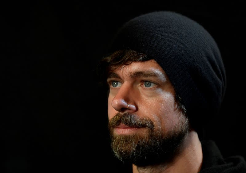 FILE PHOTO: Dorsey, co-founder of Twitter and fin-tech firm Square, sits for a portrait during an interview with Reuters in London