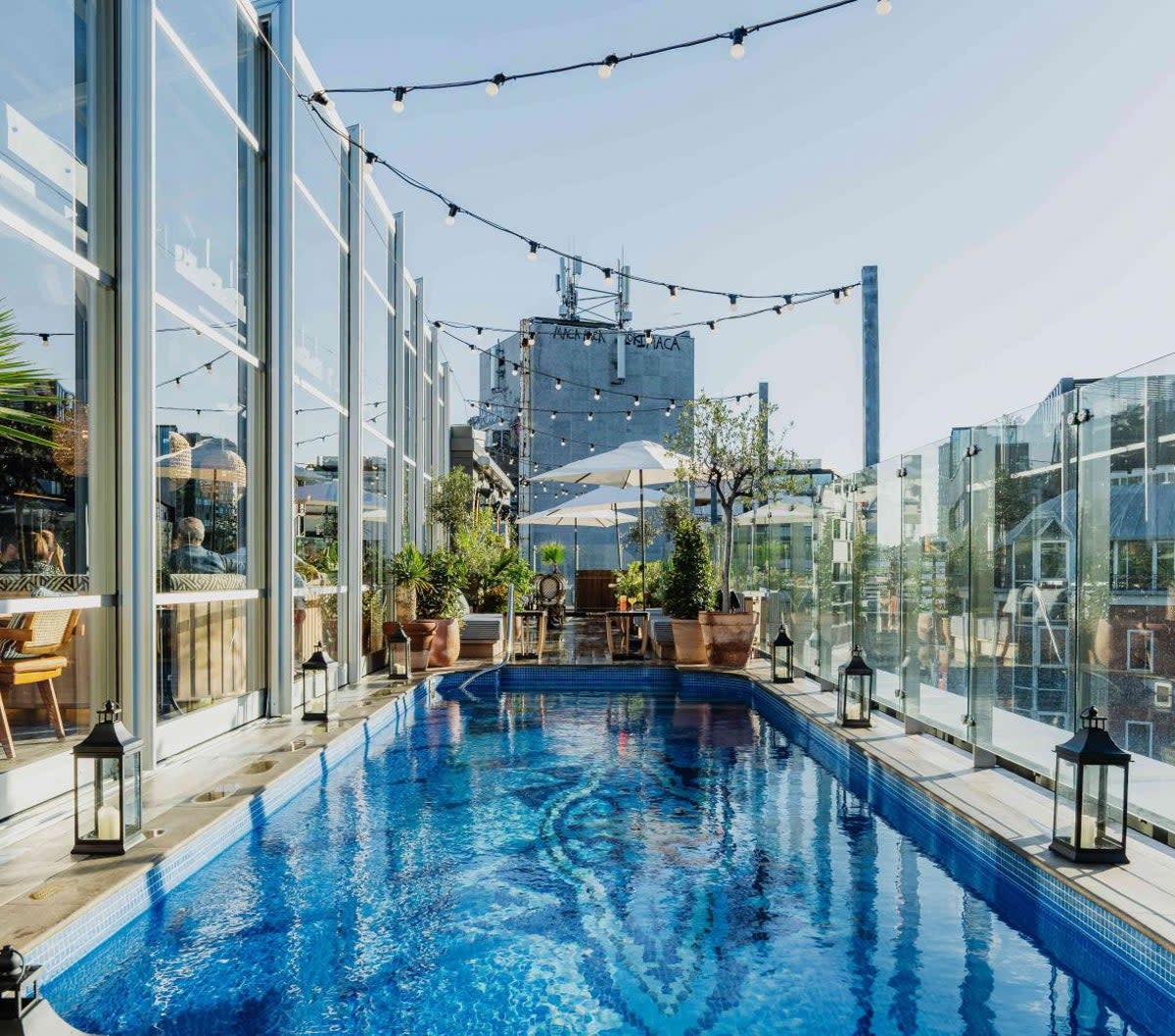 Dive in The rooftop pool at The Mondrian will become part of the club (Mondrian Shoreditch)