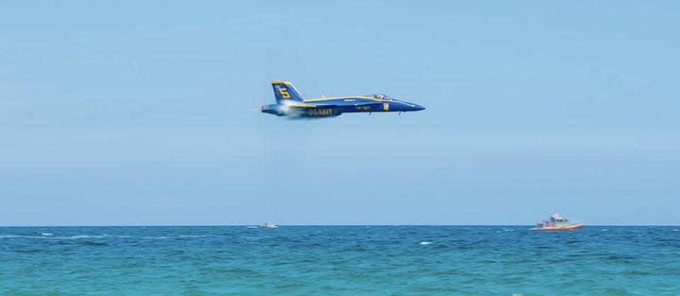 An F/A-18 Super Hornet fighter jet, part of the Blue Angels fleet - Credit: Blue Angels/IMAX/Dolphin Entertainment