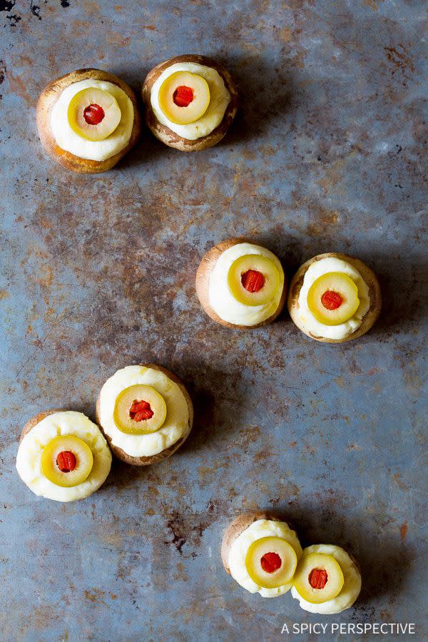 Stuffed Mushroom Eyeballs